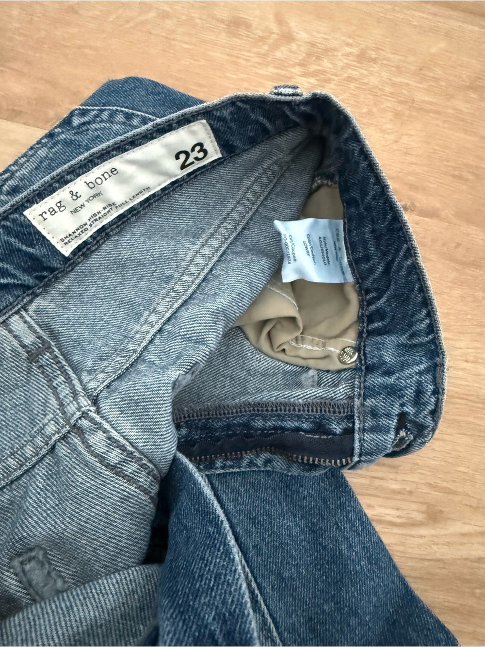 rag & bone Shea High-Rise Relaxed Straight Jeans - Picture 10 of 12